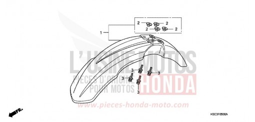 FRONT FENDER CRF150R9 de 2009